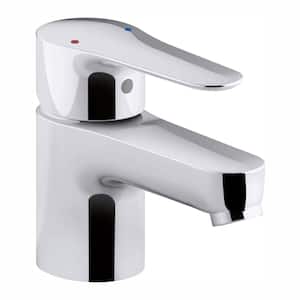 July Single Hole Single Handle Low Arc Bathroom Faucet in Polished Chrome