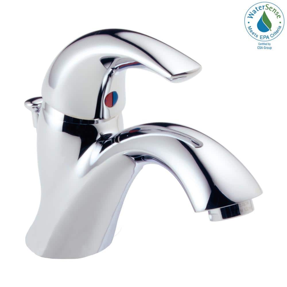 Classic Single Hole Bathroom Faucet with Drain Assembly, Single Handle Bathroom Sink Faucet
