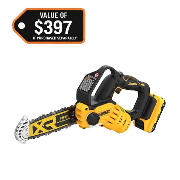 20V MAX 8 in. Brushless Cordless Battery Powered Pruning Chainsaw Kit with (1) 3 Ah Battery & Charger