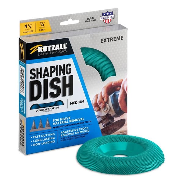 4-1 2 in. 7 8 in. Bore, Extreme Shaping Dish - Tungsten Carbide Teeth, Medium