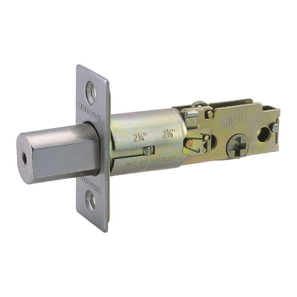 Design House Satin Nickel 2-Way Replacement Deadbolt Latch