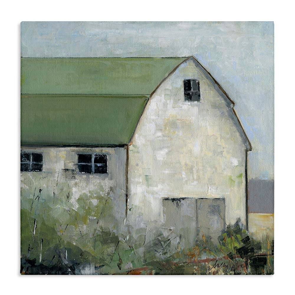 Barn View with Green Roof by Sally Swatland Unframed Architecture Graphic Art Print 17 in. x 3 in. price history on PriceWatchPro