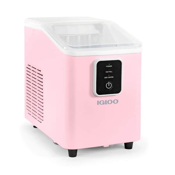 Nostalgia Igloo 26 lb. Ice Maker-Pink