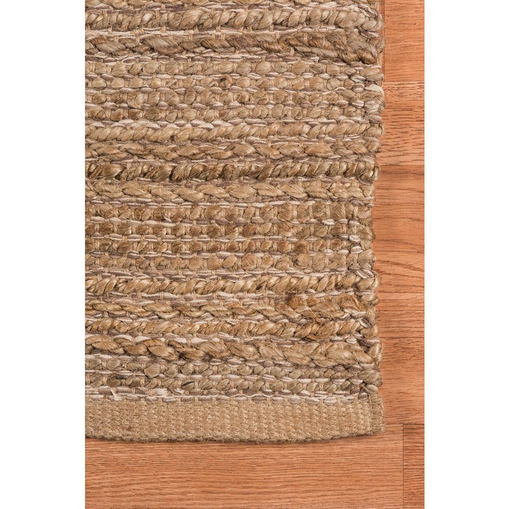 Handwoven Reversible Brown Wool 8' x 10' Area Rug