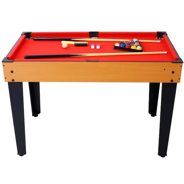 Amucolo 5-in-1 Multi-Game Table - Billiards, Push Hockey, Foosball, Ping Pong and Basketball