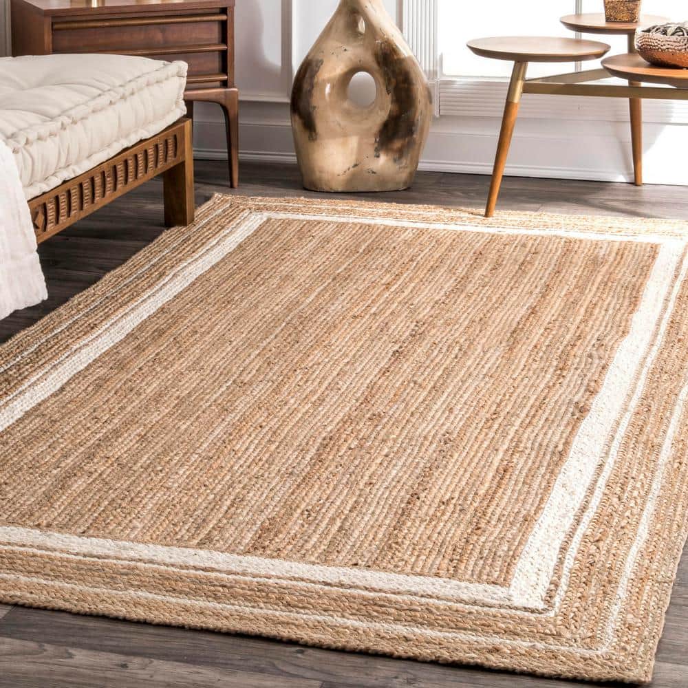 Nuloom Rikki Coastal Braided Jute Area Rug
