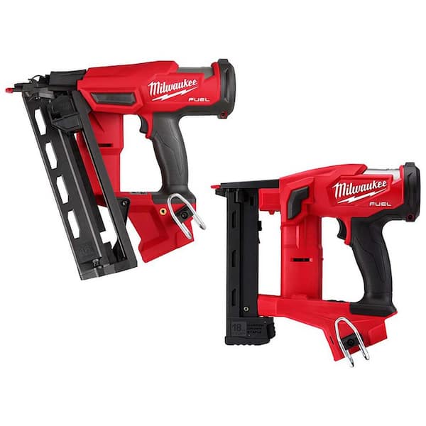 M18 FUEL 18-Volt Lithium-Ion Brushless Cordless Gen II 16-Gauge Angled Finish Nailer with Narrow Crown Stapler