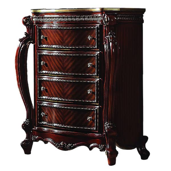 Acme Furniture Picardy 4-Drawer Cherry Oak 55 in. H x 21 in. W x 46 in. L