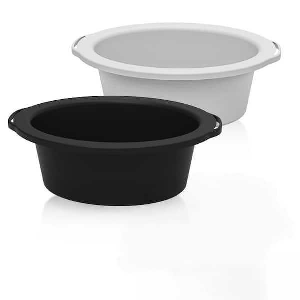 Silicone Reusable Crock Pot Insert Accessories for 6-8 qt. Oval or Round Slow Cookers, Food Safe and Dishwasher Safe