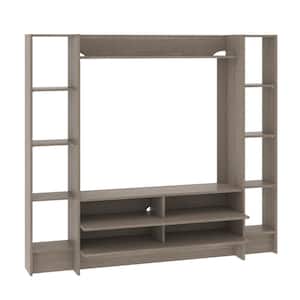 Beginnings 66.299 in. Silver Sycamore Entertainment Center Fits TV's up to 42 in.