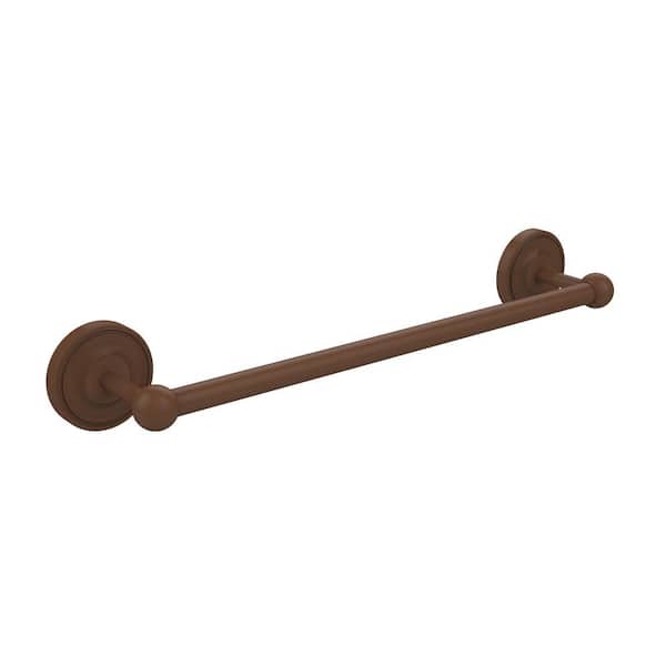Allied Brass Prestige Regal Collection 24 in. Wall Mounted Single Towel Bar in Antique Bronze