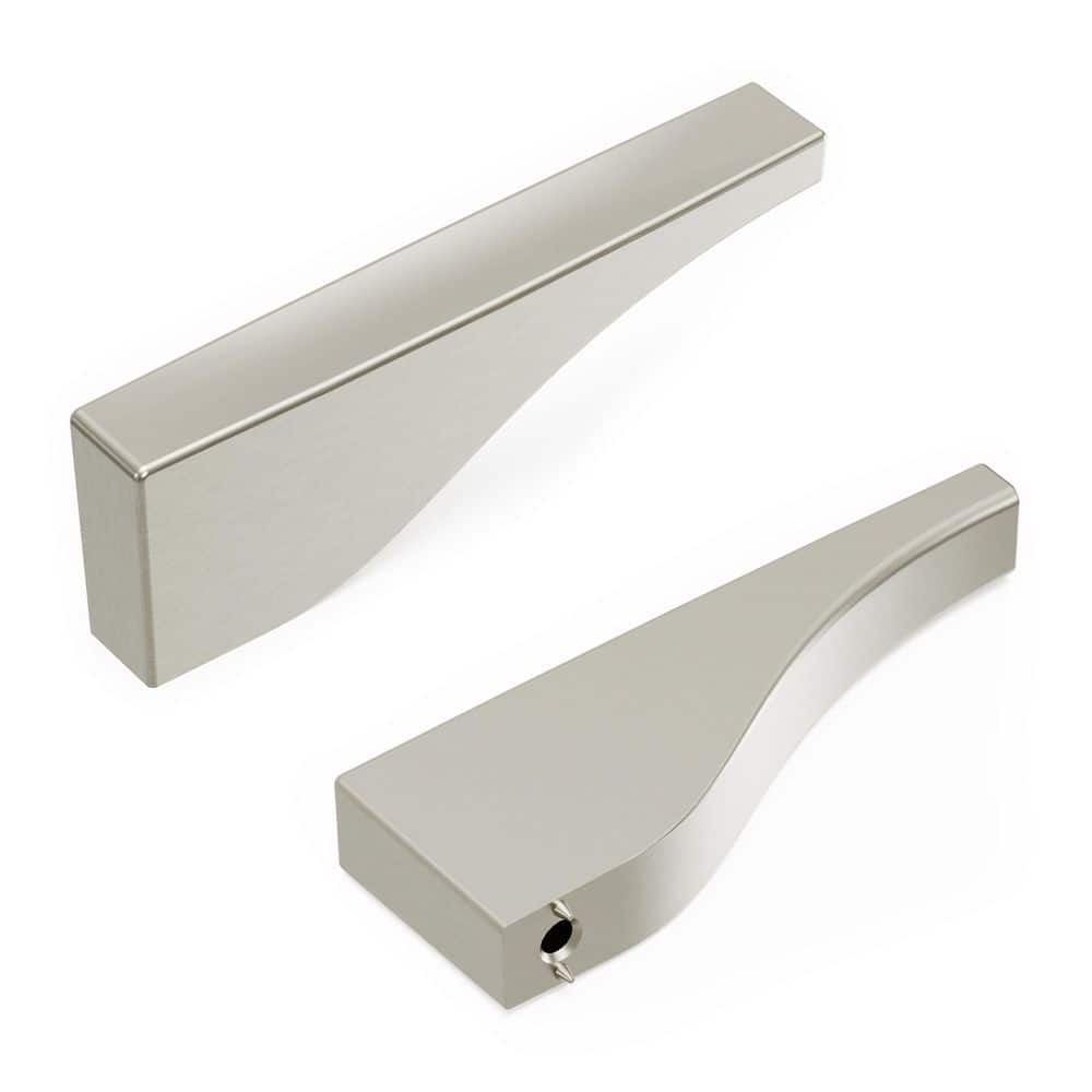 Channel Collection Knob 3 in. x 1/2 in. Satin Nickel Rectangle Cabinet Knob