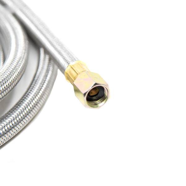 8 Ft 0 Psi To 20 Psi Steel Braided Hose And High Pressure Propane Regulator 2113 08 The Home Depot