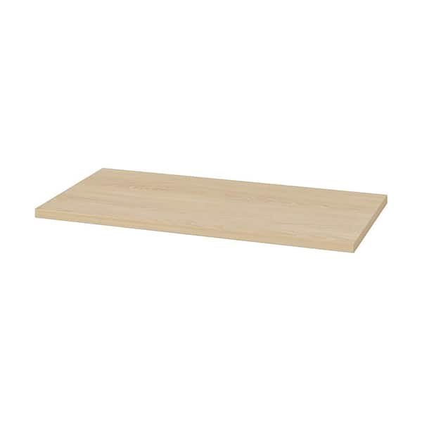 Everbilt 12 in. D x 24 in. W - Monterey Oak Laminated Decorative Wall Shelf