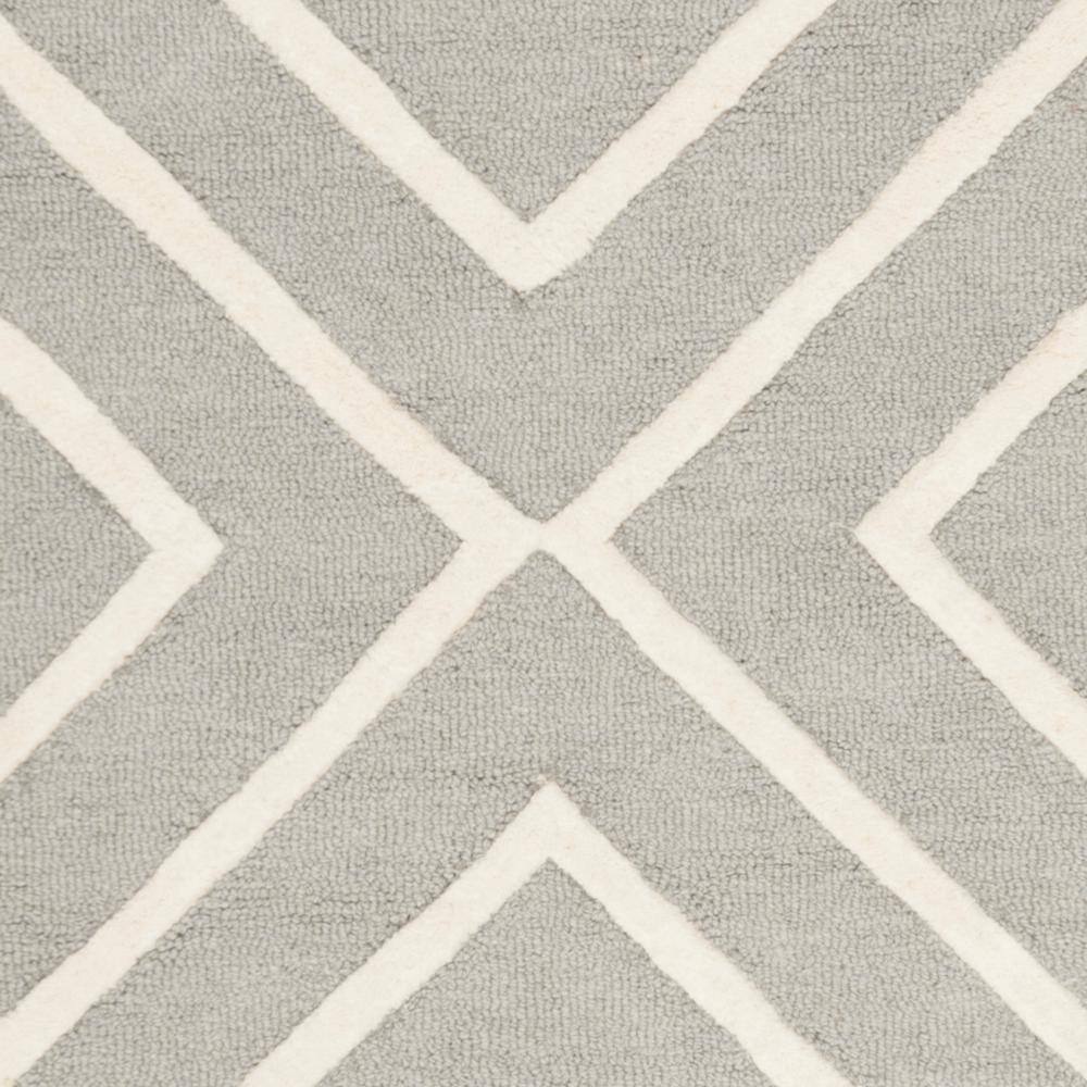 Ivory Whimsy Wool 5' Round Hand-Tufted Kids Area Rug