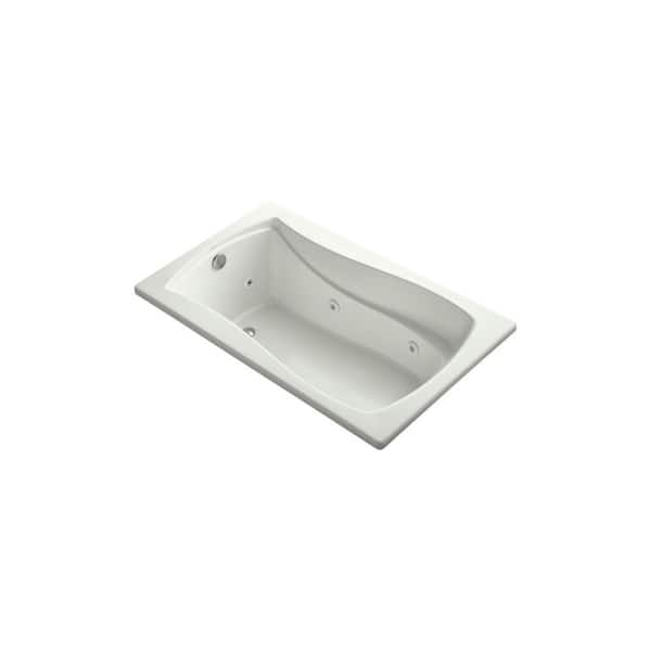 KOHLER Mariposa 60 in. Rectangular Drop-in Whirlpool Bathtub in Dune