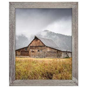 8 x 10 GRAY RIDGE LINEAR WOOD PICTURE FRAME - 4 PACK