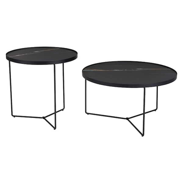 ZUO Harrison 31.5 in. Black 17.7 in. Coffee Table