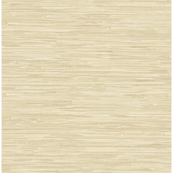 Brewster Natalie Taupe Faux Grasscloth Paper Strippable Roll (Covers 56.4 sq. ft.)