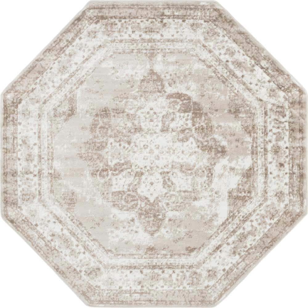 Sofia Salle Garnier Beige 6 ft. x 6 ft. Area Rug price history on PriceWatchPro