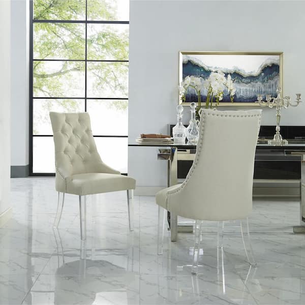 dining chairs with acrylic legs