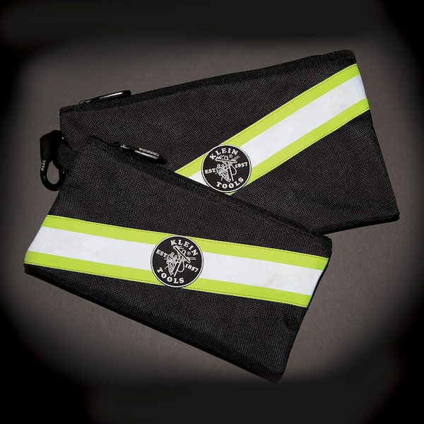 Klein Tools - Tradesman Pro 10 in. High Visibility Zipper Tool Bag (2-Pack)