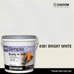 SimpleGrout #381 Bright White 1 gal. Premixed Grout