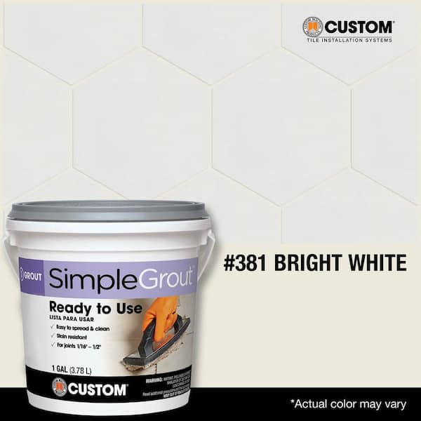Custom Building Products SimpleSet 1 Gal. (14,25 lb) Ciment-colle  pré-mélangé blanc
