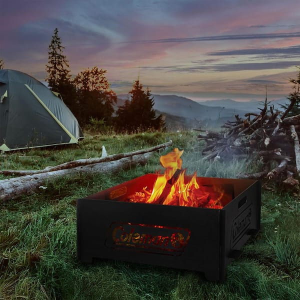Coleman ポータブル焚火＆グリルセット Coleman Pack-A-Way 10 in. Outdoor Wood Burning Portable Fire Pit