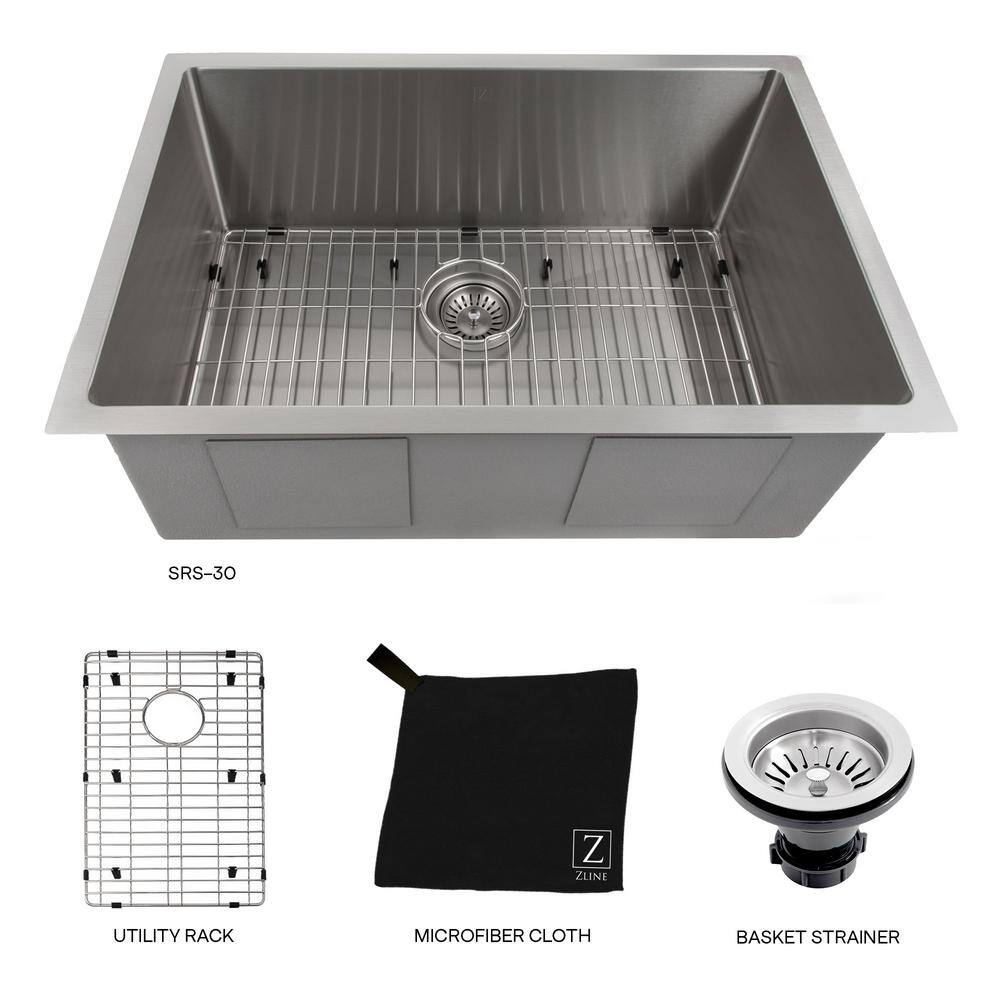 Meribel 30" Stainless Steel Freestanding Single Bowl Kitchen Sink