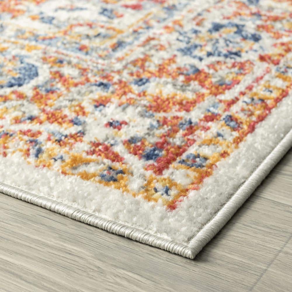 Chelsea Cream 8' x 10' Synthetic Oriental Area Rug