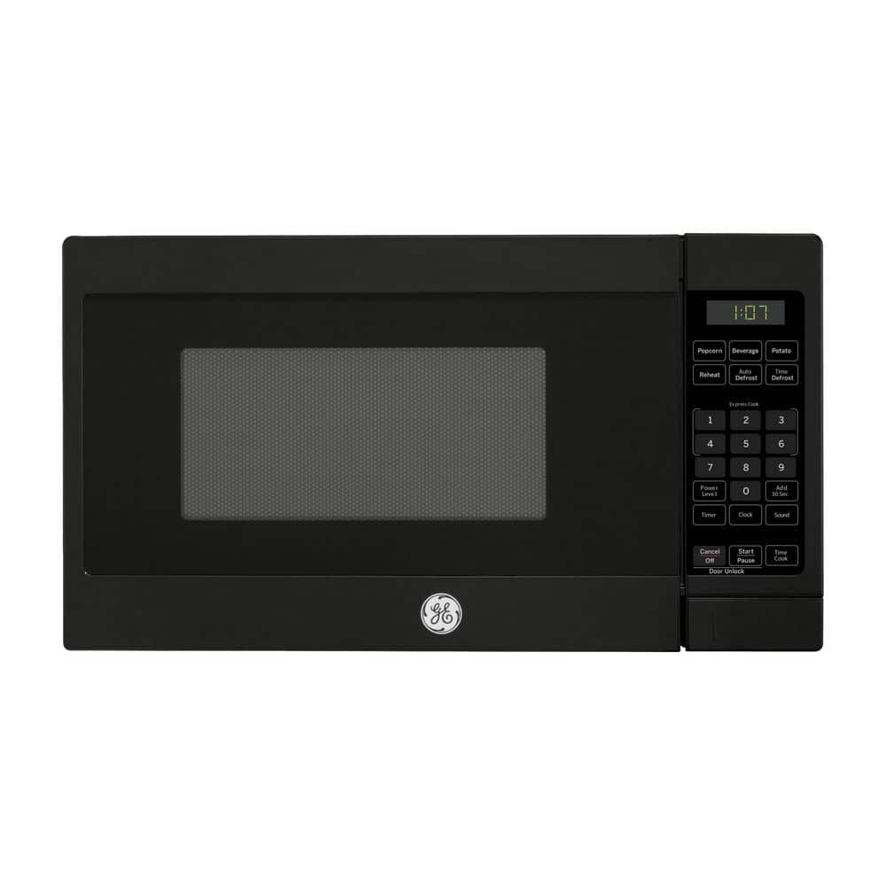 0.7 cu. ft. 700-Watt Spacemaker Countertop Microwave in Black Stainless Ste