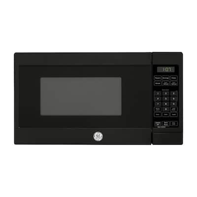 0.7 cu. ft. 700-Watt Spacemaker Countertop Microwave in Black Stainless Steel