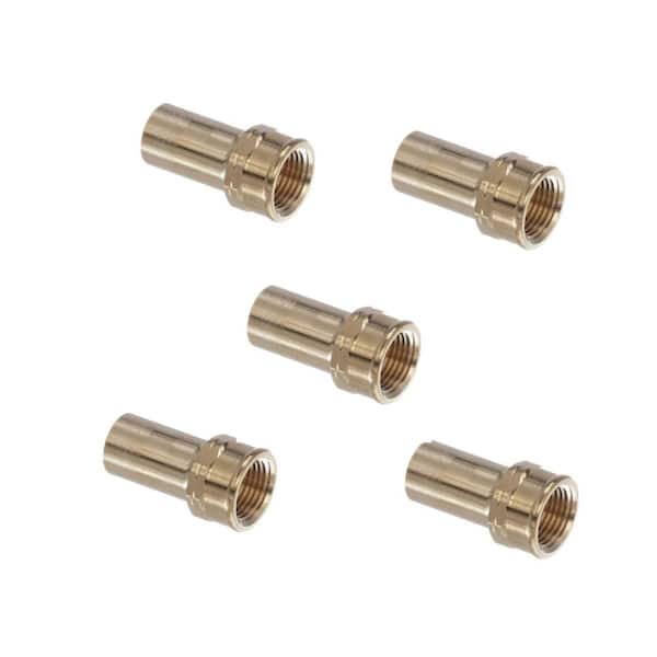 Viega ProPress 1/2 in. FTG x 3/8 in. FPT Zero-Lead Bronze Street Adapter (5-Pack)