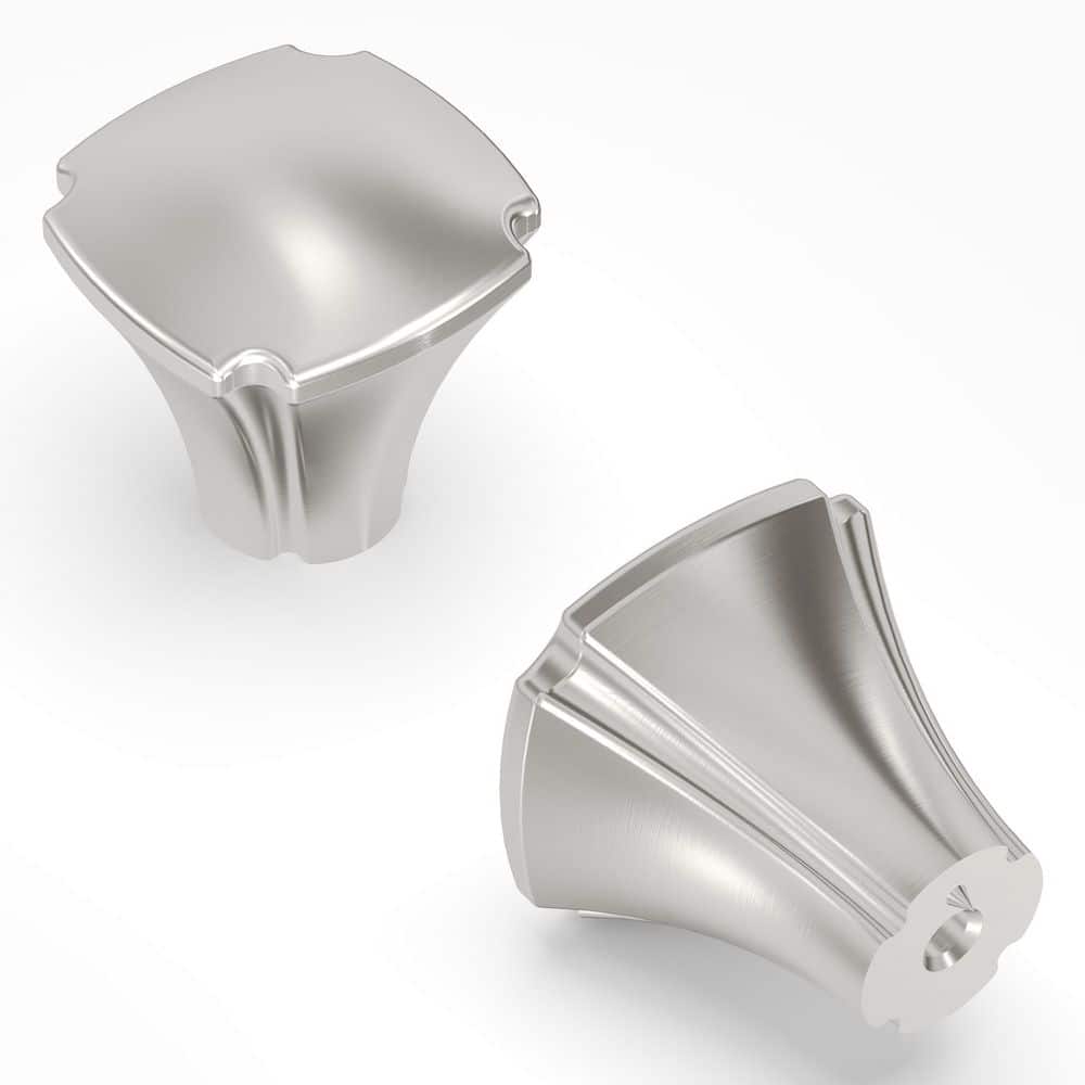 Veranda 1-1/8 in. Square Satin Nickel Cabinet Knob (10-Pack) price history on PriceWatchPro