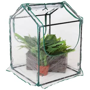 Sunnydaze 2 ft. x 2 ft. x 3 ft. - Steel and PVC - Clear - Mini Greenhouse