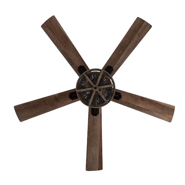 Led Oil Rubbed Bronze Caged Ceiling Fan, Caged Ceiling Fan Home Depot