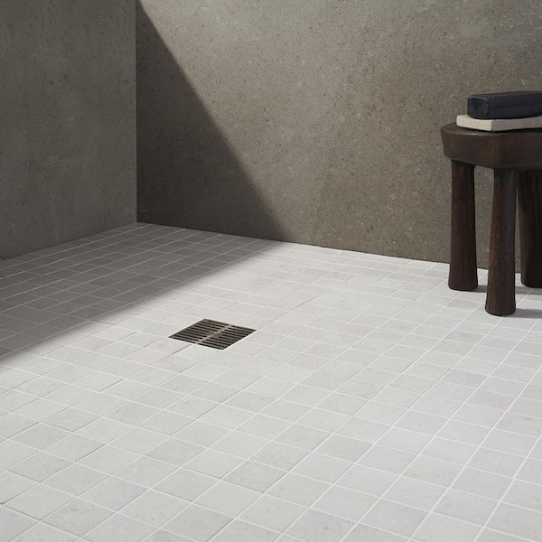 Iris Perla 11.81 in. x 11.81 in. Matte Porcelain Floor and Wall Mosaic Tile (0.96 sq. ft./Each)