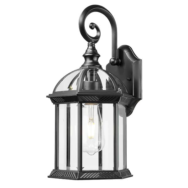 Acclaim Lighting Dover Collection 1-Light Matte Black Outdoor Wall Lantern Sconce