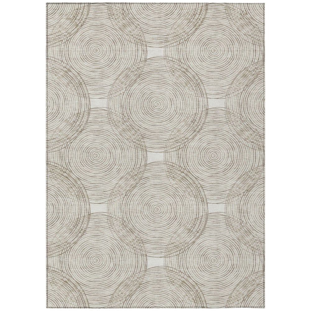 Chantille Machine Washable Indoor/Outdoor Abstract ACN2534 Ivory 5 ft. x 7 ft. 6 in. Area Rug price history on PriceWatchPro