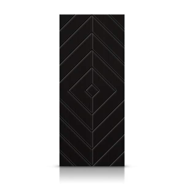 24 in. x 80 in. Hollow Core Black Painted Composite MDF Interior Door Slab