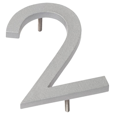 SALE Extra Large SILVER House Numbers Floating Look Anti Rust 8in or 12in House Numbers 0,1,2,3,4,5,6,7,8,9 Silver Modern and Slim Line