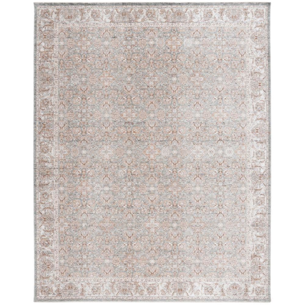Harlow 9 ft. x 12 ft. Ivory Gray/Sage Border Ornate Area Rug price history on PriceWatchPro