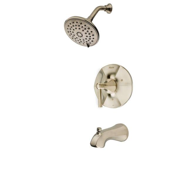 Pfister Arterra 3-Spray 1-Handle Tub and Shower Trim in Brushed Nickel (Valve Not Included)