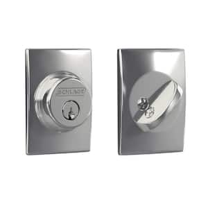 B60 Series Century Bright Chrome Single Cylinder Deadbolt Certified Highest for Security and Durability