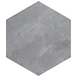 Brickyard Hex White 8-1/2 in. x 9-7/8 in. Porcelain Floor and Wall Tile (13.05 sq. ft./Case)