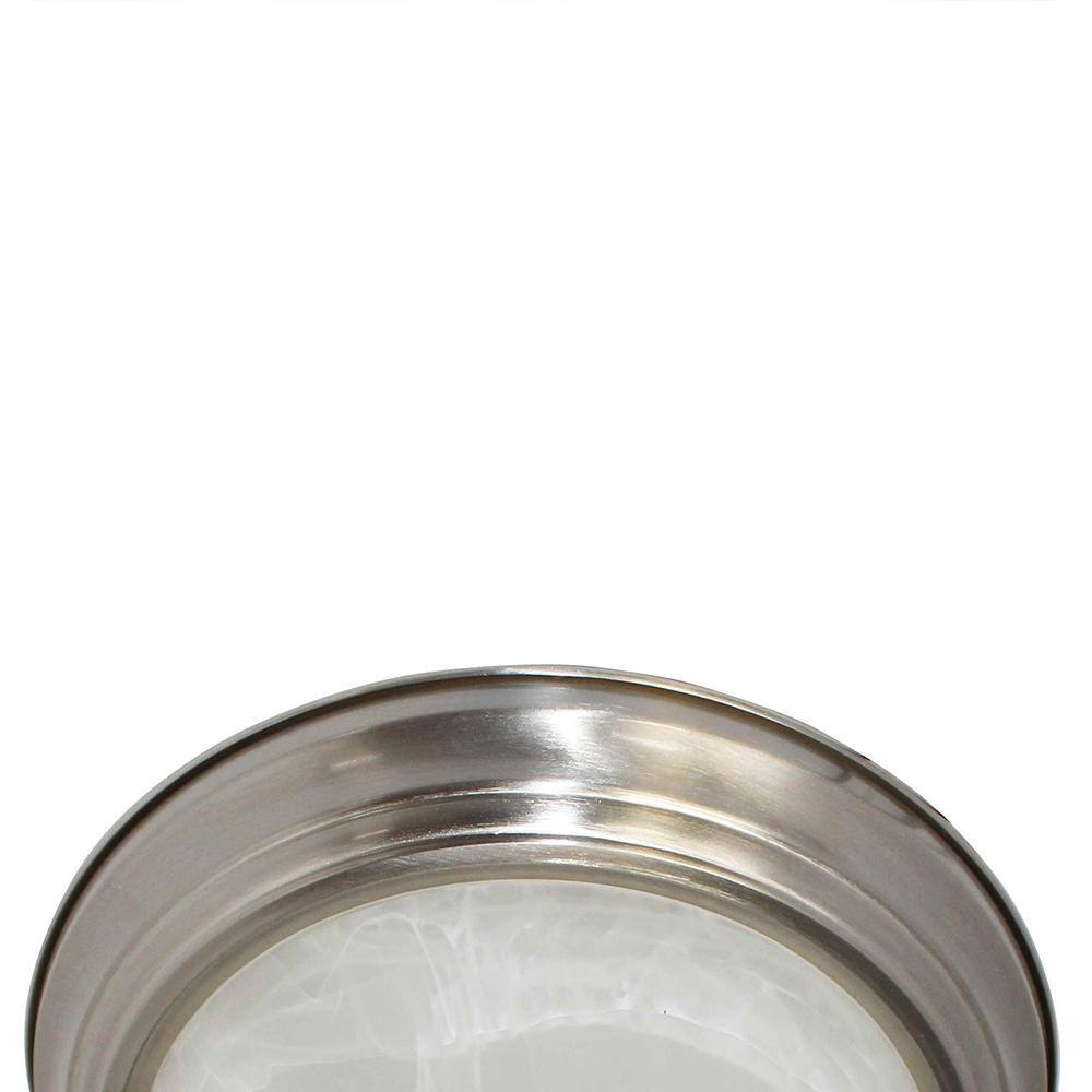 Brushed Nickel and Glass LED Flush Mount Ceiling Light