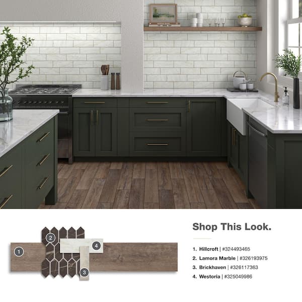 Daltile Lamora Marble Olympus 11 in. x 12 in. Glazed Ceramic
