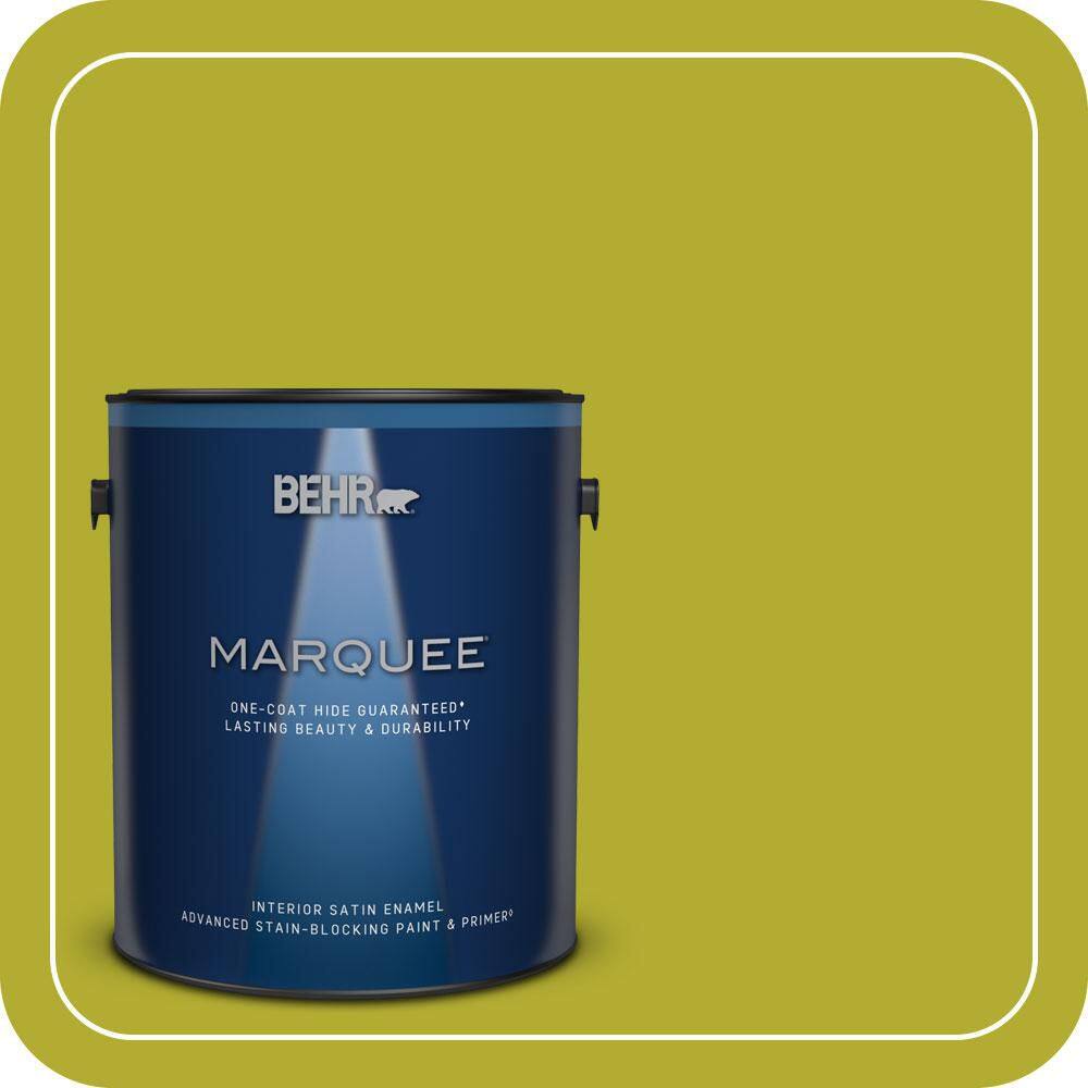 1 gal. #P340-6 Green Neon Satin Enamel Interior Paint & Primer price history on PriceWatchPro