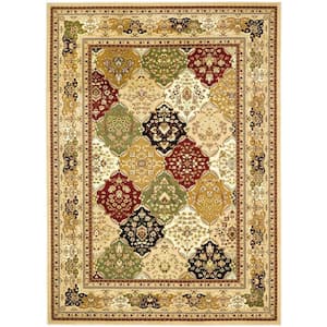 Lyndhurst Multi/Black 8 ft. x 11 ft. Border Area Rug